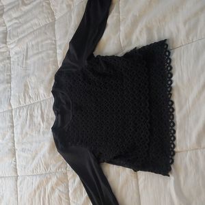 J Crew Crochet Lace Top